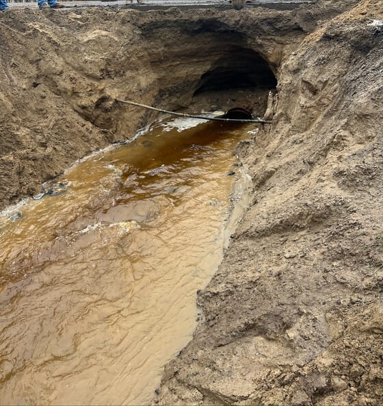 Culvert failure forces road closure near Side Lake