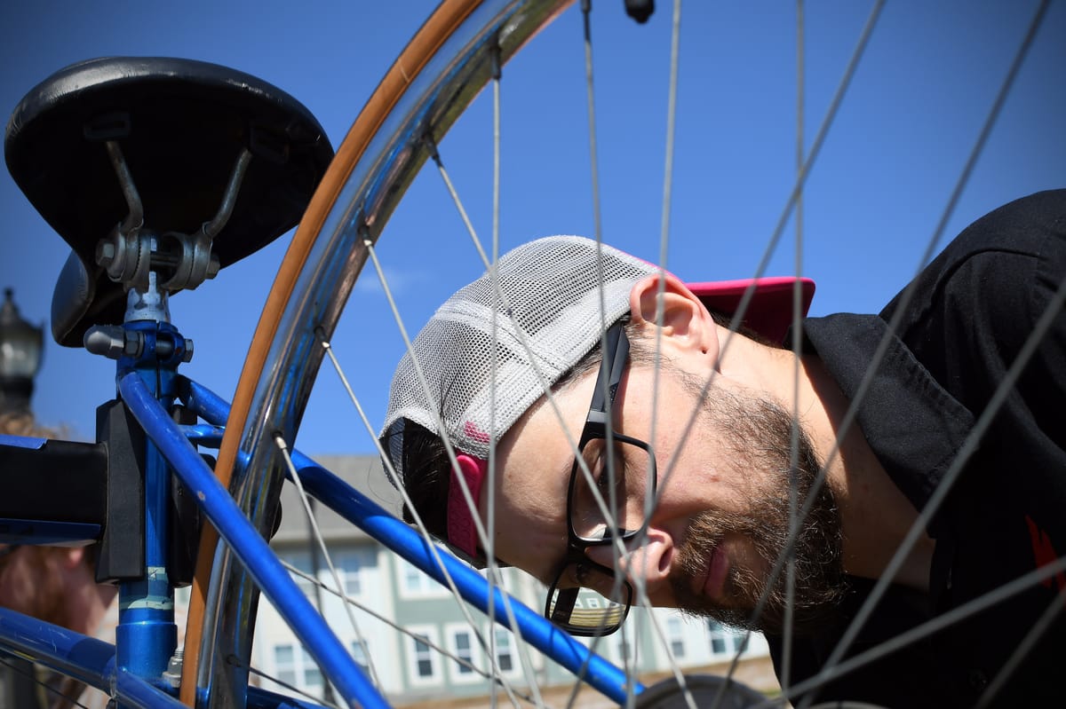 Leadership Duluth service project hosted free bike clinic for youth