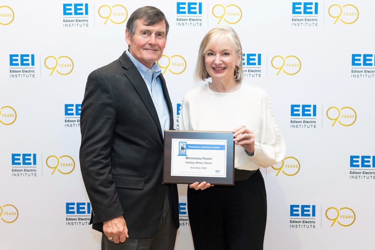 Minnesota Power receives EEI Emergency Response Award