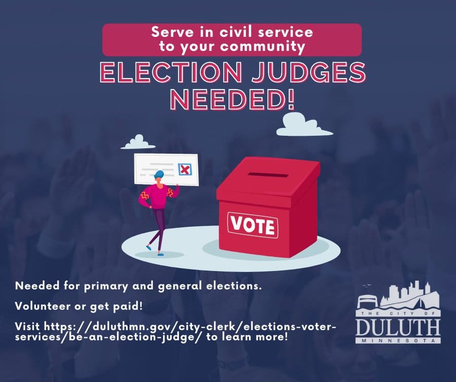 City of Duluth seeking election judges