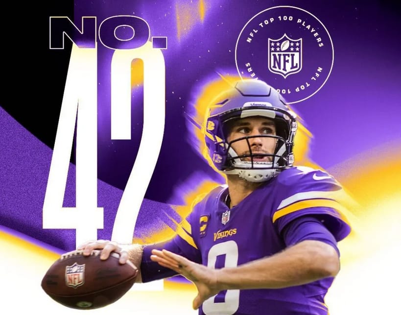 Kirk Cousins No. 42 on NFL Top 100