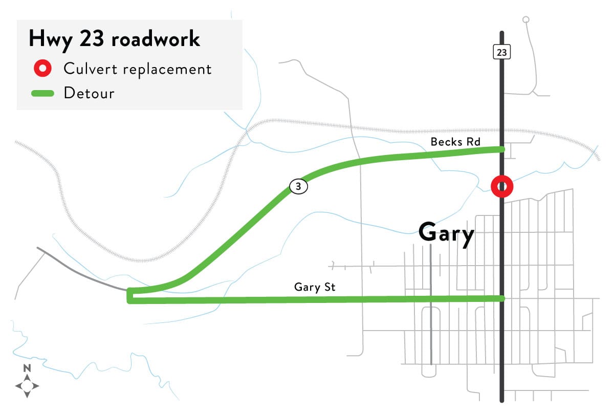 Highway 23 culvert work in western Duluth starts Monday