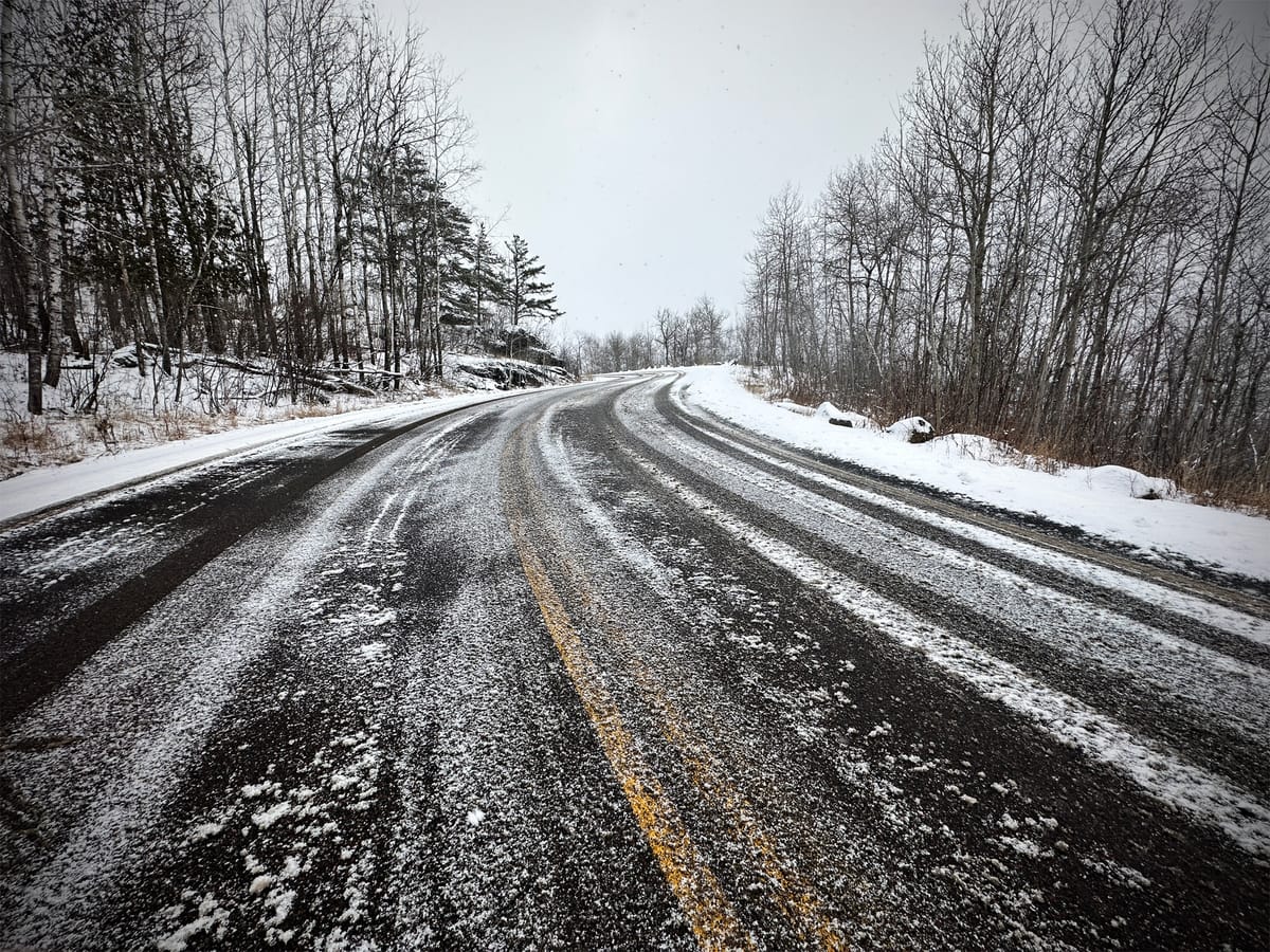 Finally, a trace of snow in Duluth