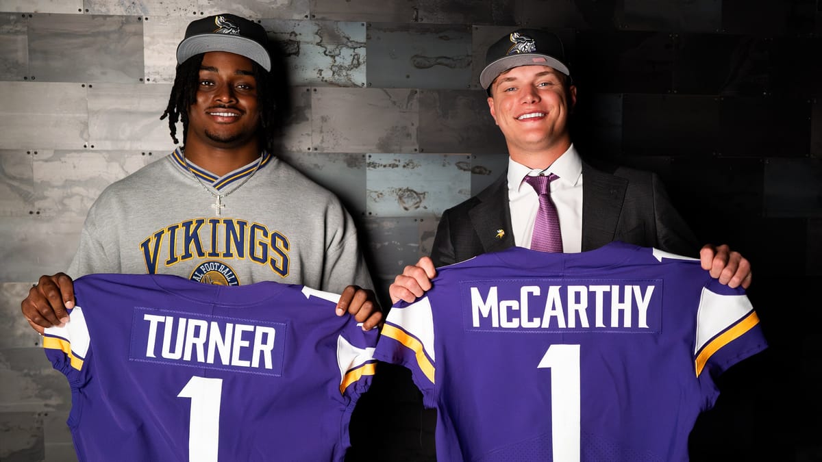 Vikings J.J. McCarthy and Dallas Turner sign rookie contracts