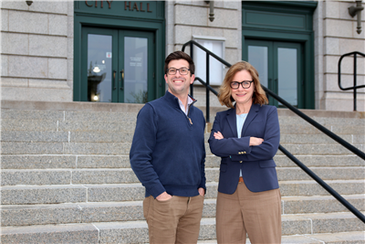 Mayor Roger Reinert’s office welcomes two new hires